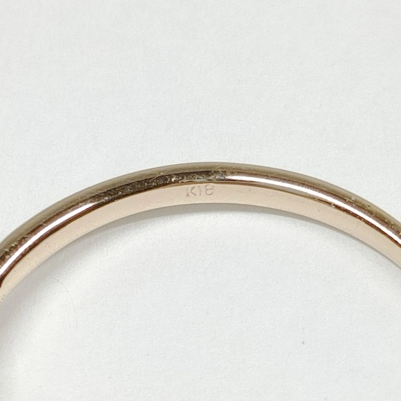 🚫SOLD🚫 18K Solid Gold 3 Diamond Ring Size 6.5 - Picture 13 of 13